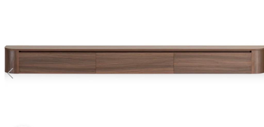 Japandi Curve TV-meubel 240cm met afgeronde zijkanten, Nieuw, Ophalen of Verzenden, 200 cm of meer, Minder dan 100 cm