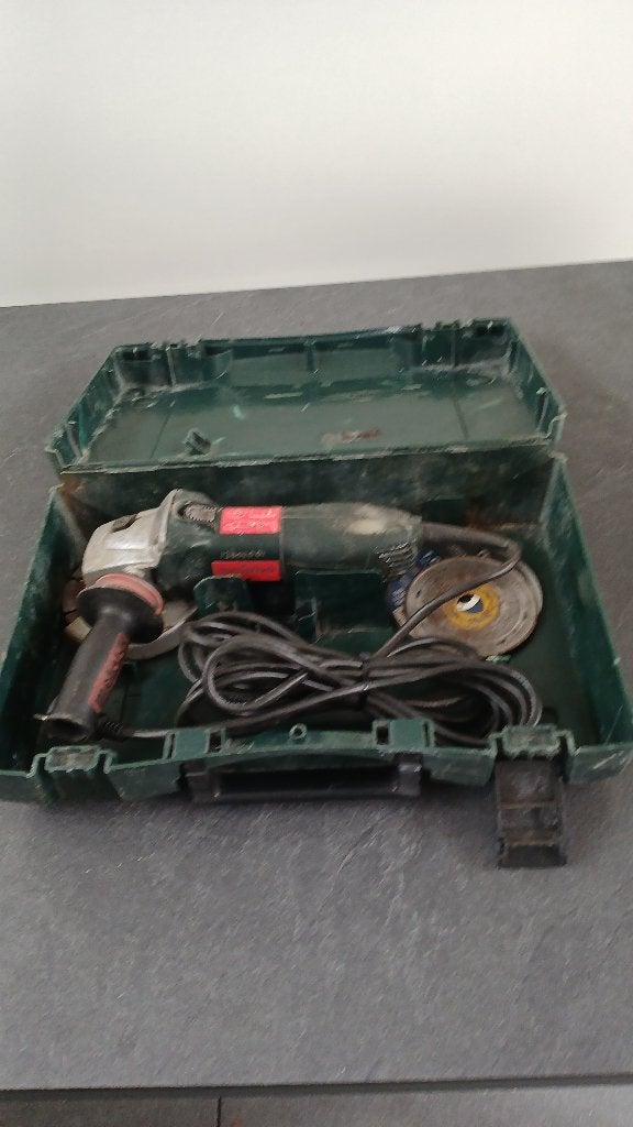 Metabo W7-125 slijptol 750W Slijptol slijper slijpmachine, Ophalen of Verzenden, Gebruikt, Minder dan 700 watt, Haakse handslijpmachine