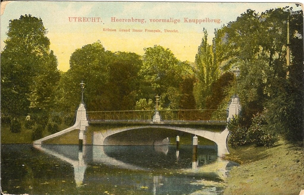 Utrecht 1910 Heerenbrug (voormalige Knüppelbrug), Verzenden, Voor 1920, Gelopen, Utrecht