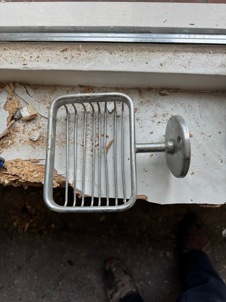Vintage Zeepbakje voor Badkamer, Ophalen of Verzenden, Gebruikt, Grijs, Overige typen