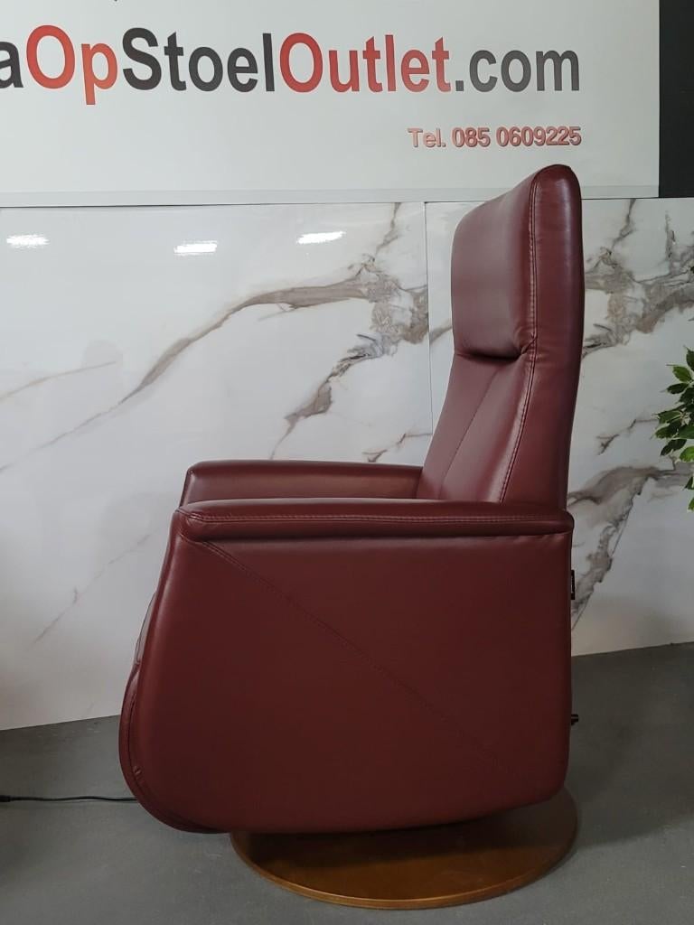 Sta op stoel Prominent Toscana Bordeauxrood op accu, Minder dan 75 cm, Leer, Ophalen of Verzenden, Zo goed als nieuw