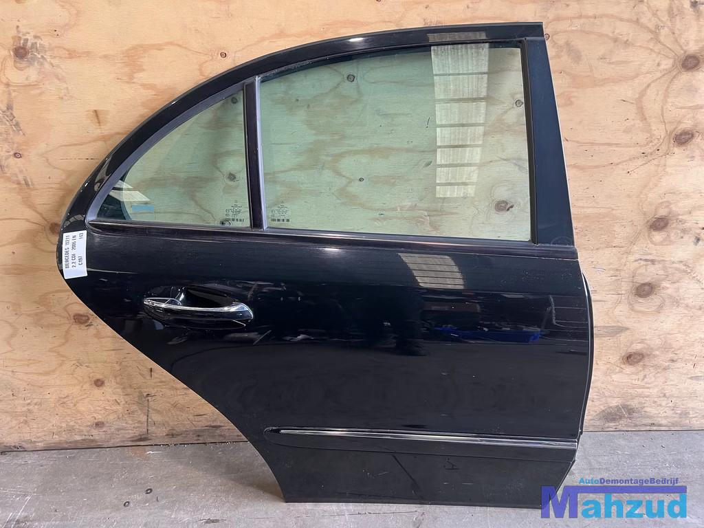 MERCEDES E KLASSE W211 Zwart C197 Rechts Achter deur 2002-20, Auto-onderdelen, Gebruikt, Mercedes-Benz AG, Deur, Mercedes-Benz