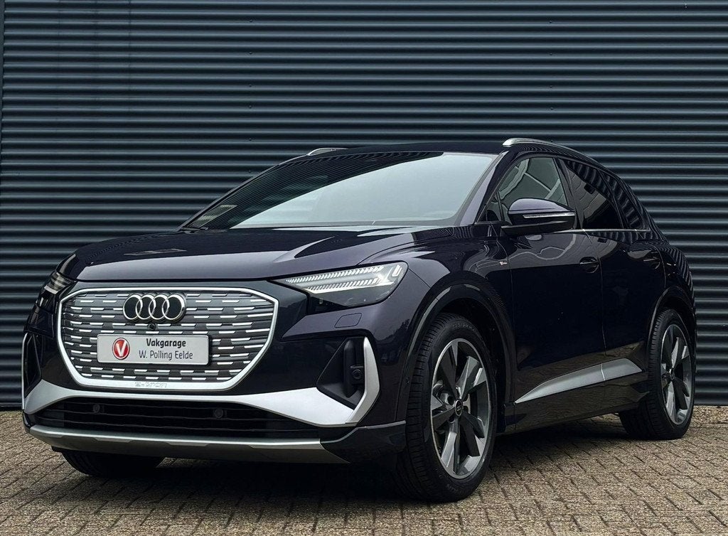 Audi Q4 E-Tron 40 e-tron 77kWh 204pk S Edition, Auto's, Audi, Automaat, Gebruikt, Zwart, Overige kleuren