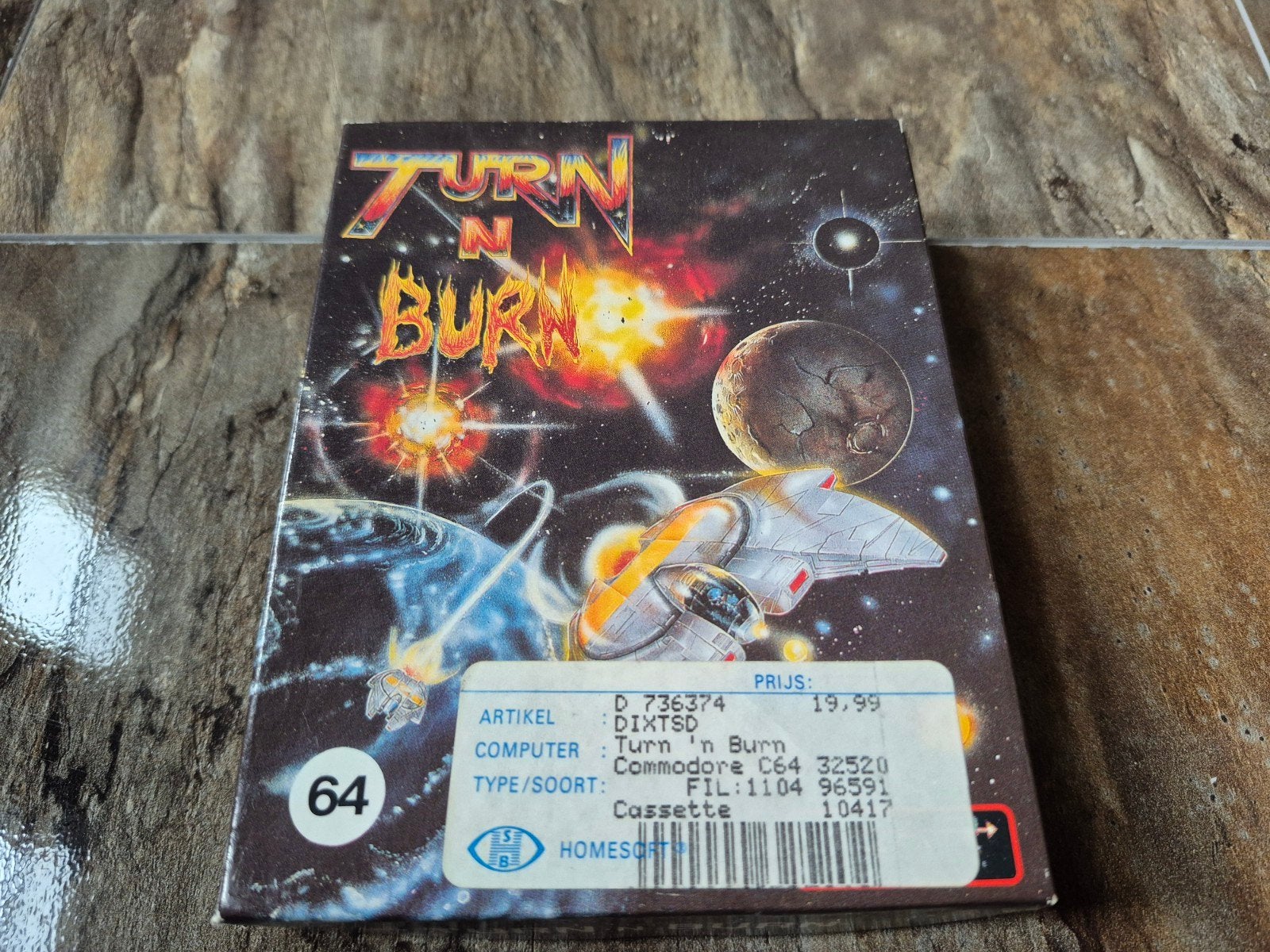 Commodore 64 C64 Cassette Game - Turn 'n Burn, Spelcomputers en Games, Games | Overige, Ophalen of Verzenden