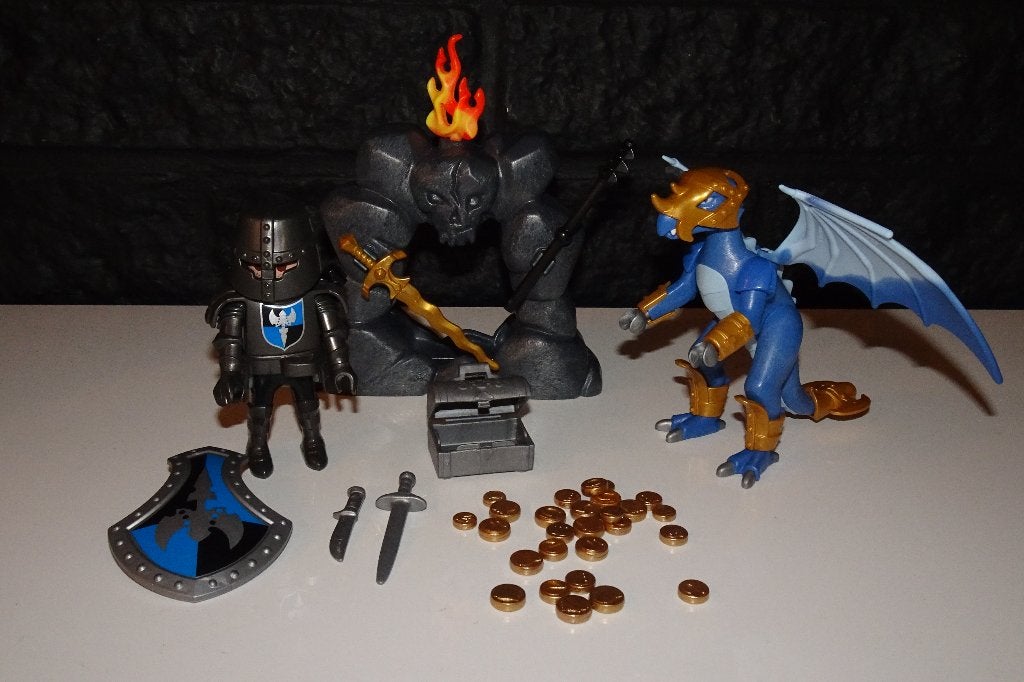 04 - Ridder set 5657 met draak, Kinderen en Baby's, Speelgoed | Playmobil, Ophalen of Verzenden