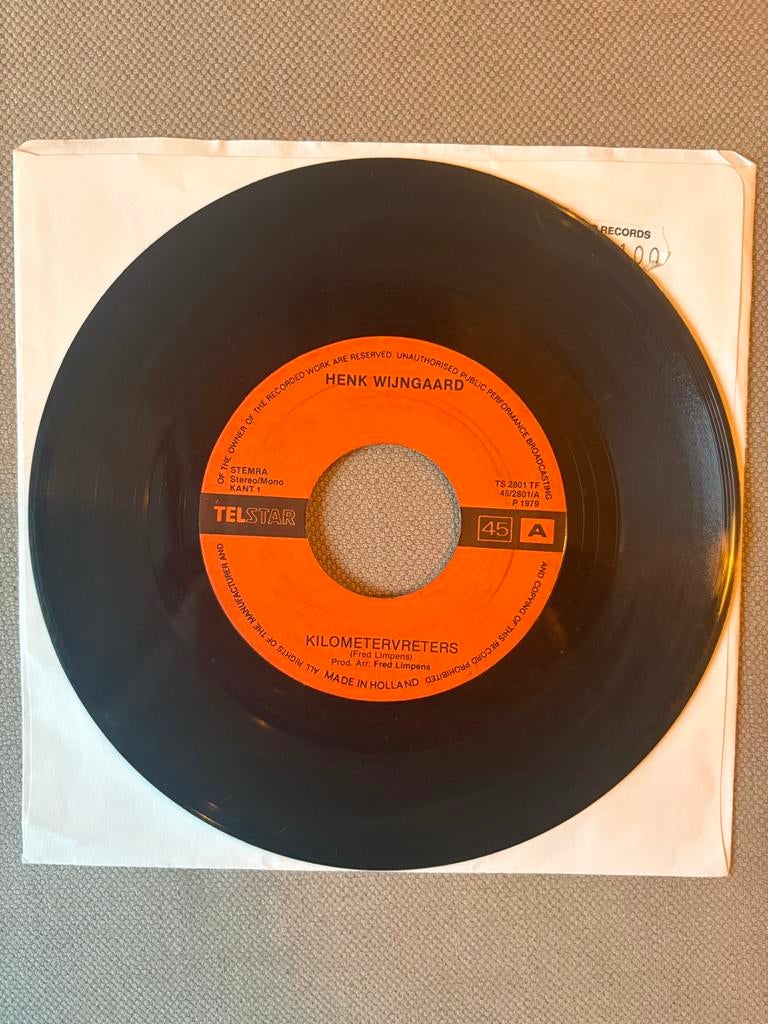 Henk Wijngaard - Kilometervreters (Single, 1979), Ophalen of Verzenden, Zo goed als nieuw