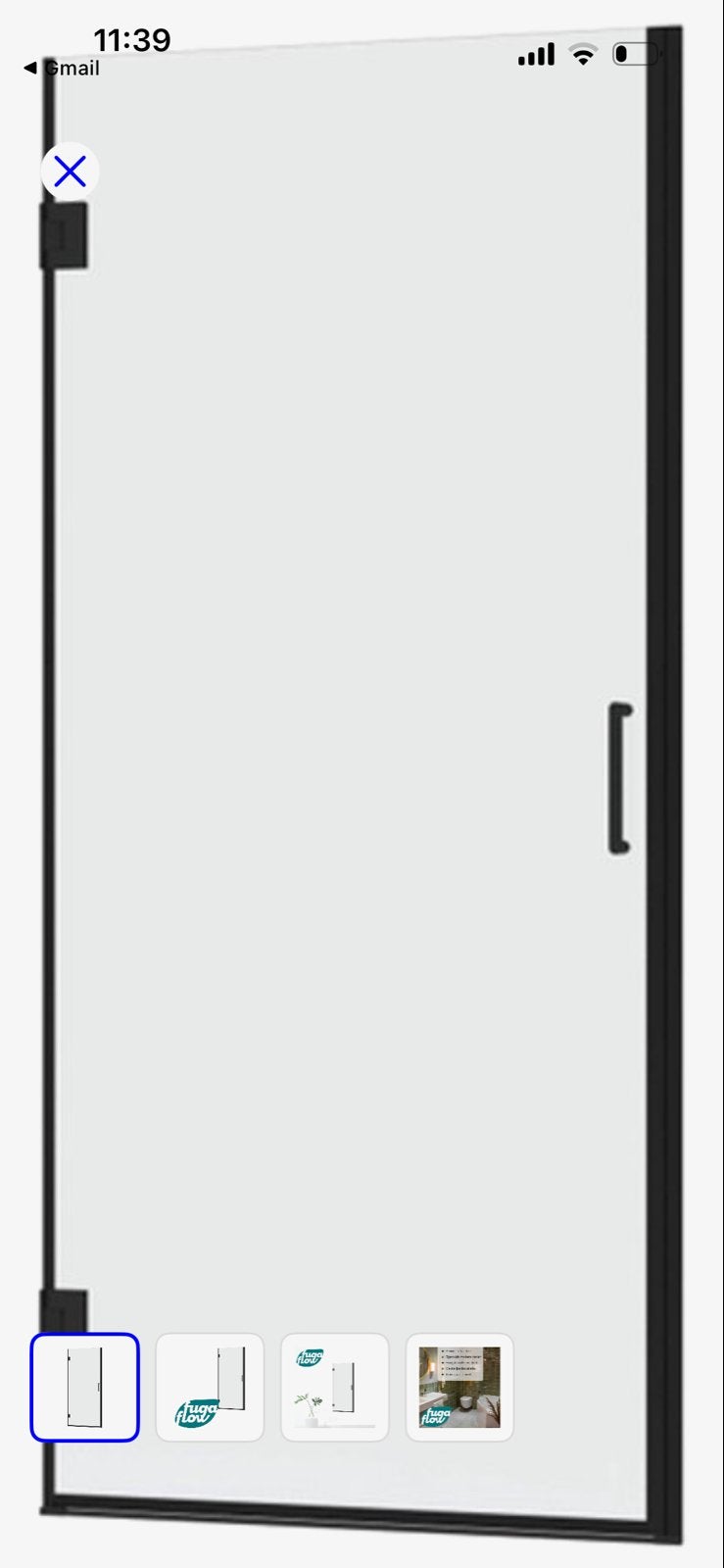 FugaFlow Efficiënte Vetro 5000 Douchedeur 85x200cm, Ophalen, Nieuw, Glas, Douche
