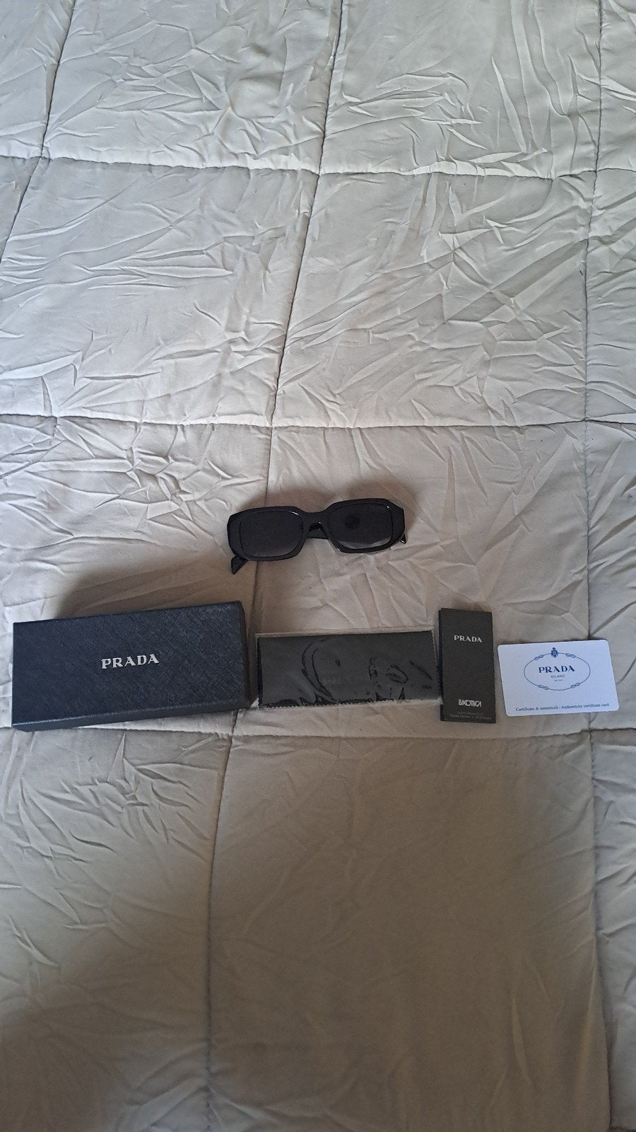 Zwarte prada bril, Ophalen, Nieuw, Zwart