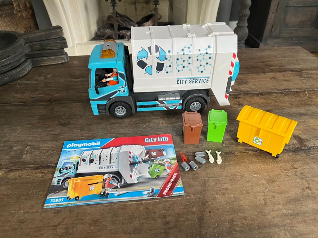 Playmobil vuilniswagen 70885, Kinderen en Baby's, Speelgoed | Playmobil, Ophalen of Verzenden, Zo goed als nieuw
