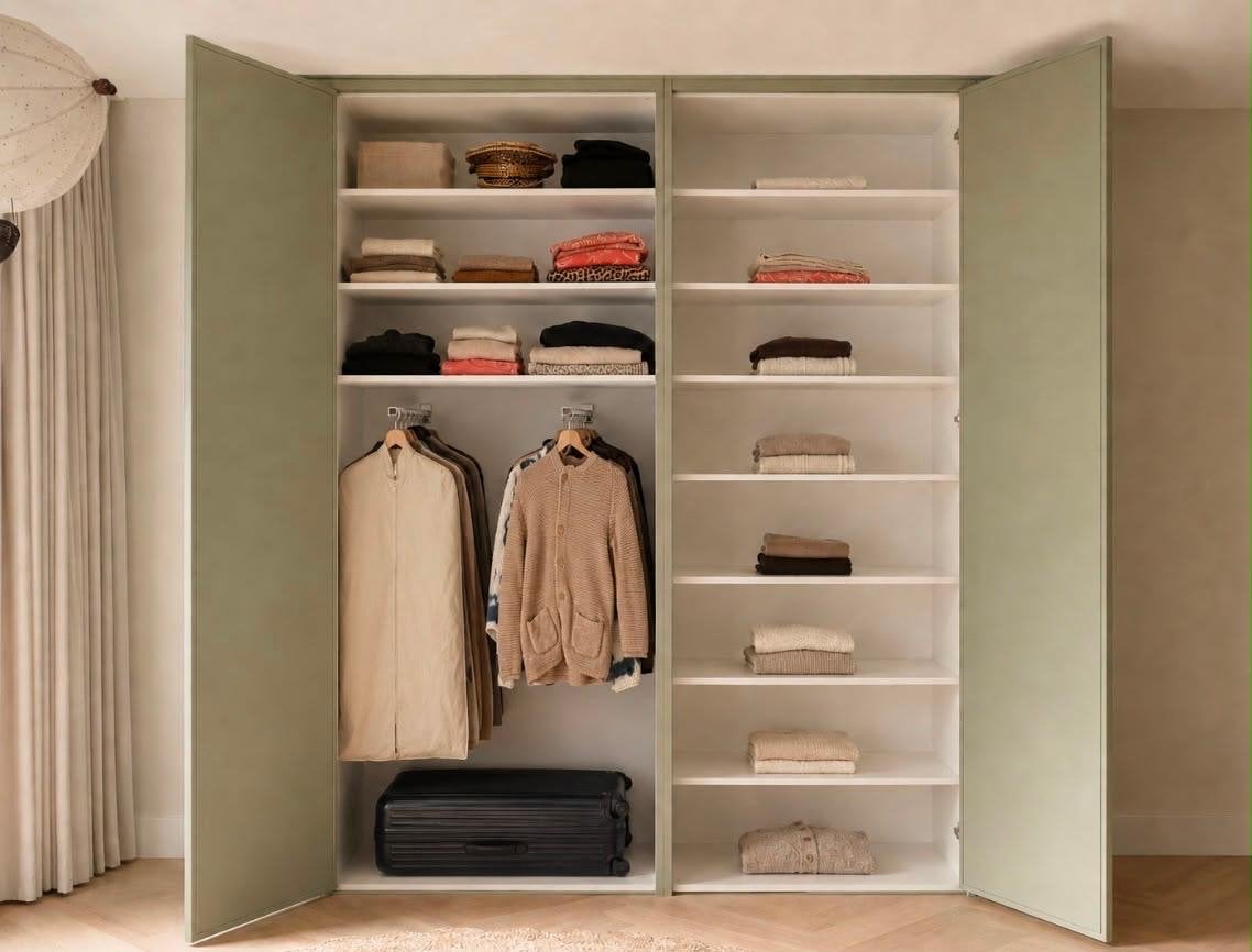 Kledingkast met maatwerk deuren van Studio Fedde, Ophalen, Overige materialen, 200 cm of meer, Zo goed als nieuw