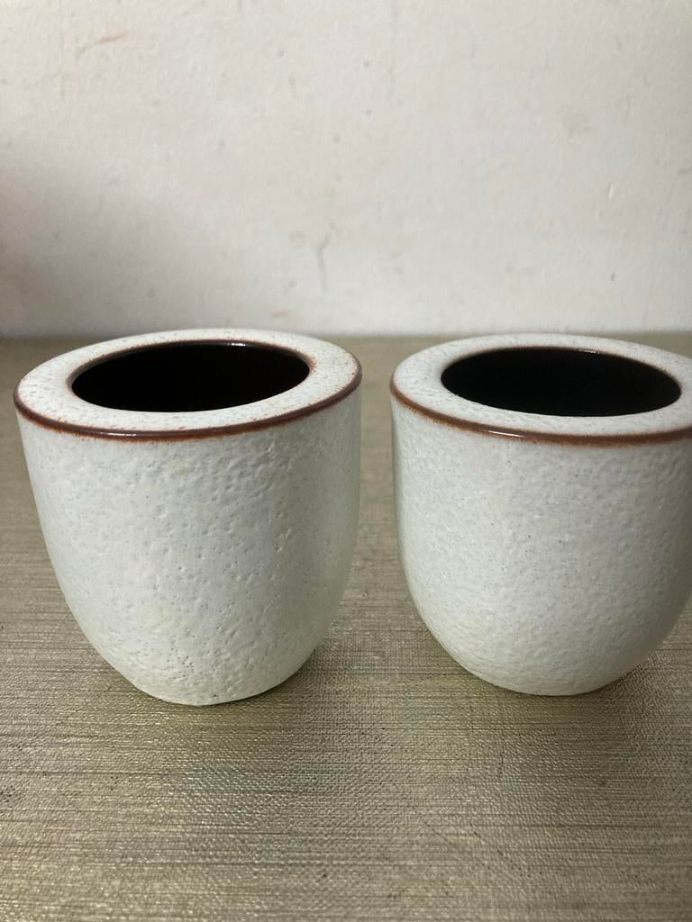 2 sigarettenvaasjes van Jaap Ravelli, gemerkt, 6,5 cm hoog, Ophalen of Verzenden