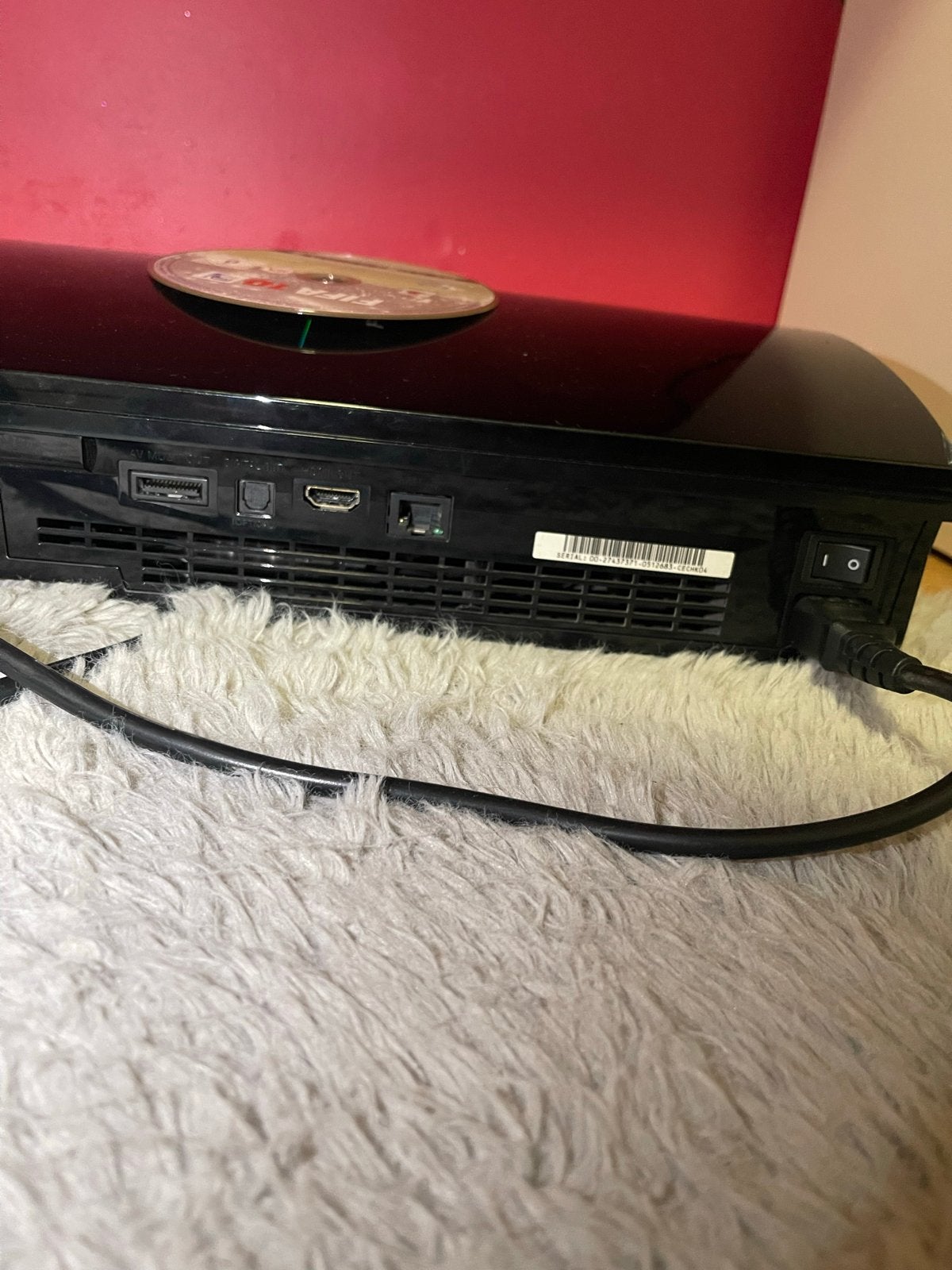 PlayStation 3 (PS3) met controller en FIFA 10, Spelcomputers en Games, Spelcomputers | Sony PlayStation 3, Ophalen, Phat, 60 GB