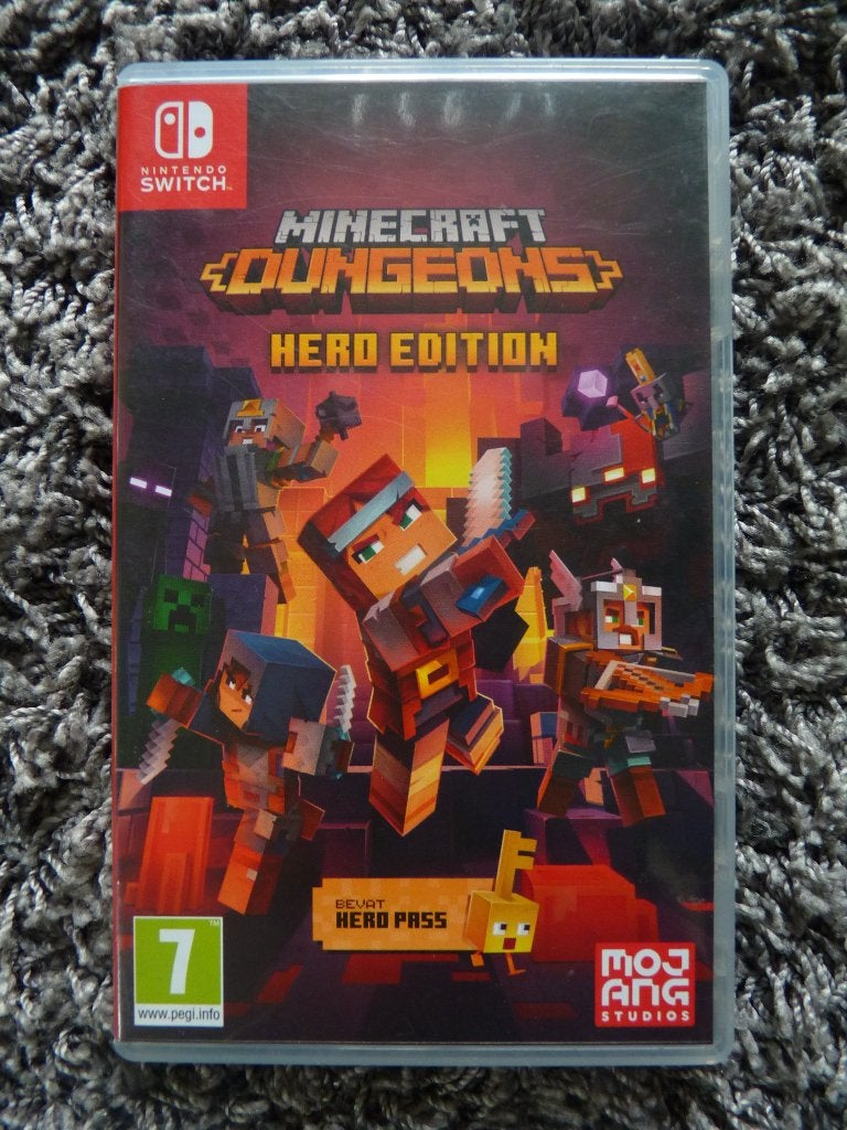 Minecraft Dungeons Hero Edition Nintendo Switch 1&2, Avontuur en Actie, 1 speler, Ophalen of Verzenden, Zo goed als nieuw