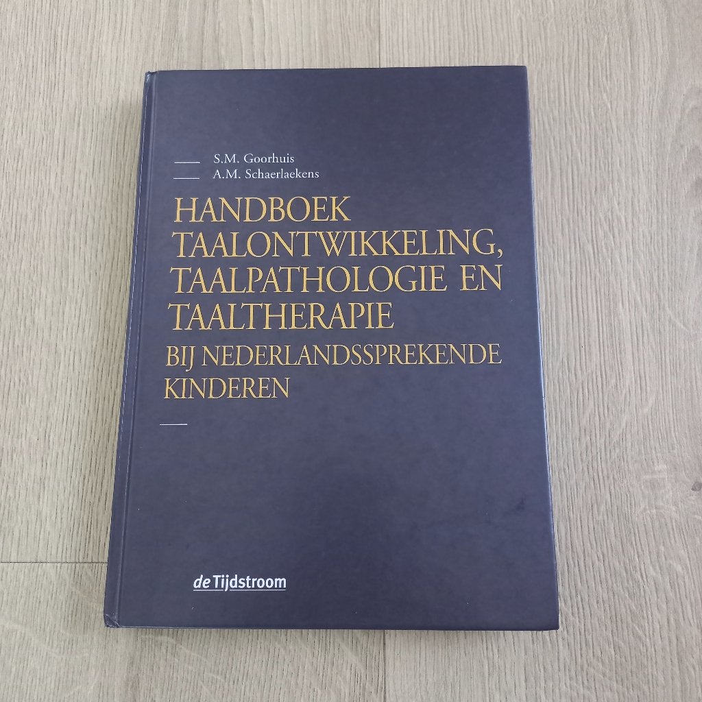 Handboek taalontwikkeling, taalpathologie  en taaltherapie., Ophalen of Verzenden, Alpha, Gelezen, HBO