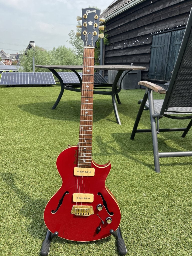 Gibson Blueshawk Cherry Red 2001, Ophalen, Gebruikt, Semi-solid body, Gibson