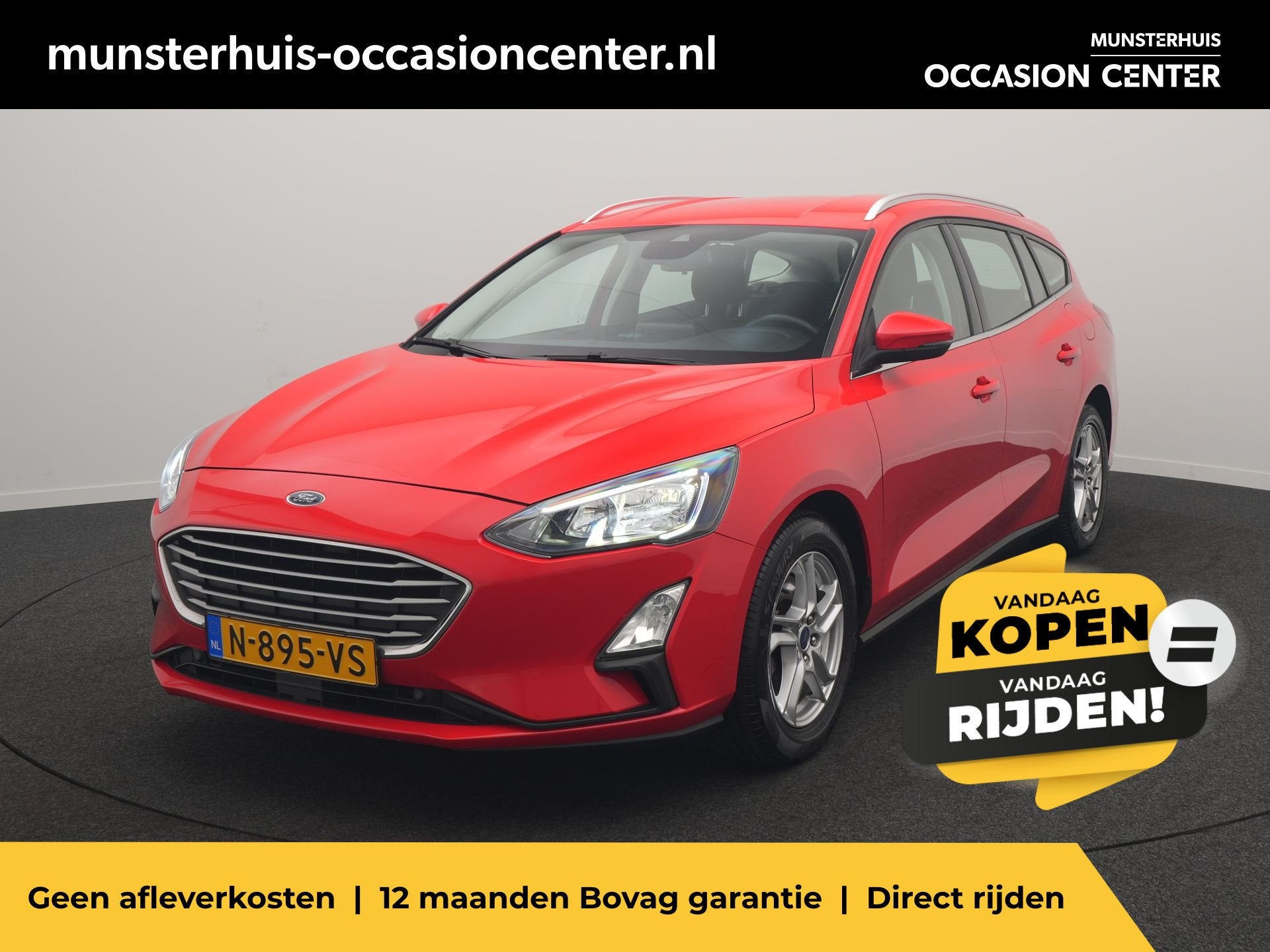 Ford FOCUS Wagon 1.0 EcoBoost Trend Edition Business - Occas, 12 maanden, Gebruikt, Origineel Nederlands, 19 km/l