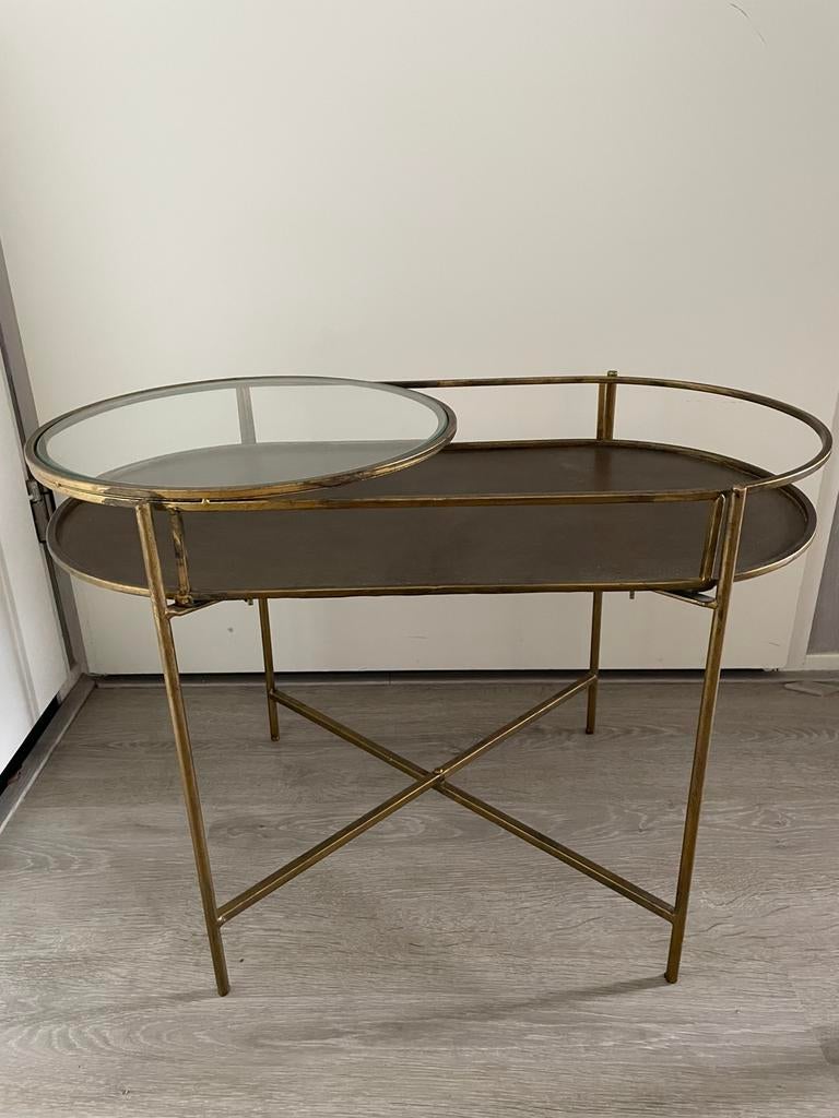 bijzettafel, Huis en Inrichting, Tafels | Sidetables, 50 tot 100 cm, Ophalen of Verzenden, Zo goed als nieuw, 25 tot 50 cm