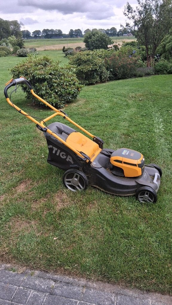 Stiga MP1 550 AWS Li 80 accu grasmaaier, Cirkelmaaier, Versnellingen, Gebruikt, Stiga