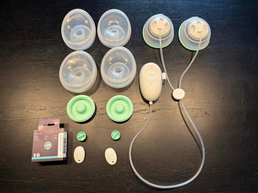 Elvie Stride dubbele elektrische borstkolf, Kinderen en Baby's, Babyvoeding en Toebehoren, Ophalen of Verzenden, Gebruikt, Borstkolf