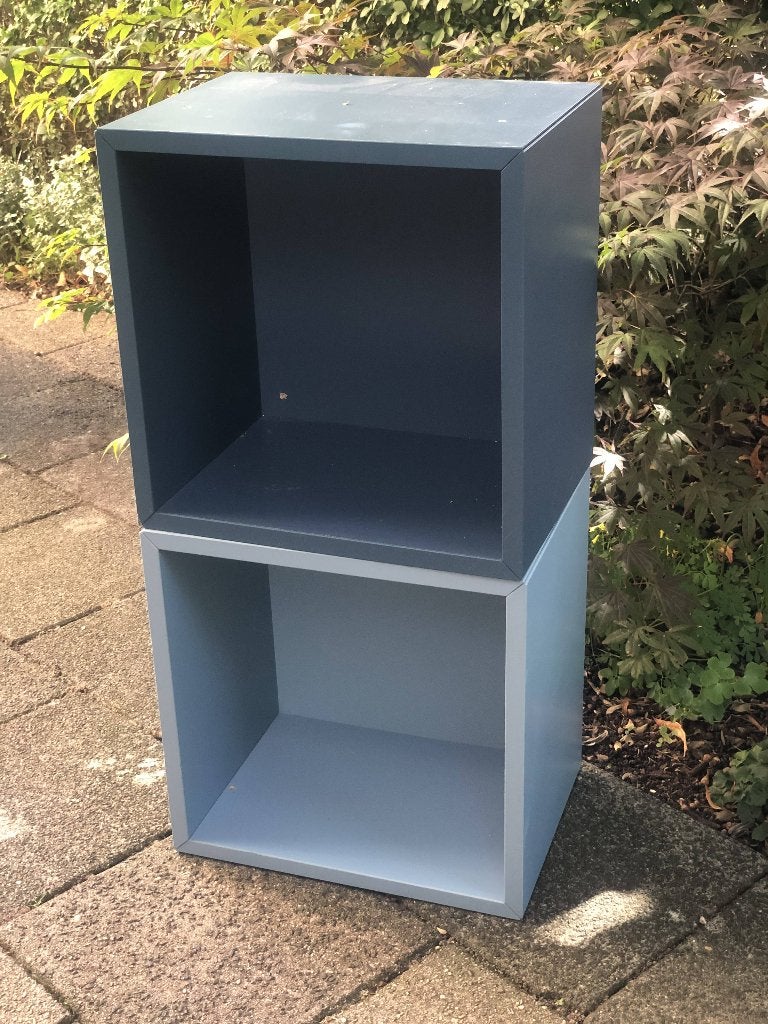 IKEA EKET kastjes - donkerblauw en lichtblauw, Ophalen, Overige materialen, Gebruikt, Minder dan 150 cm