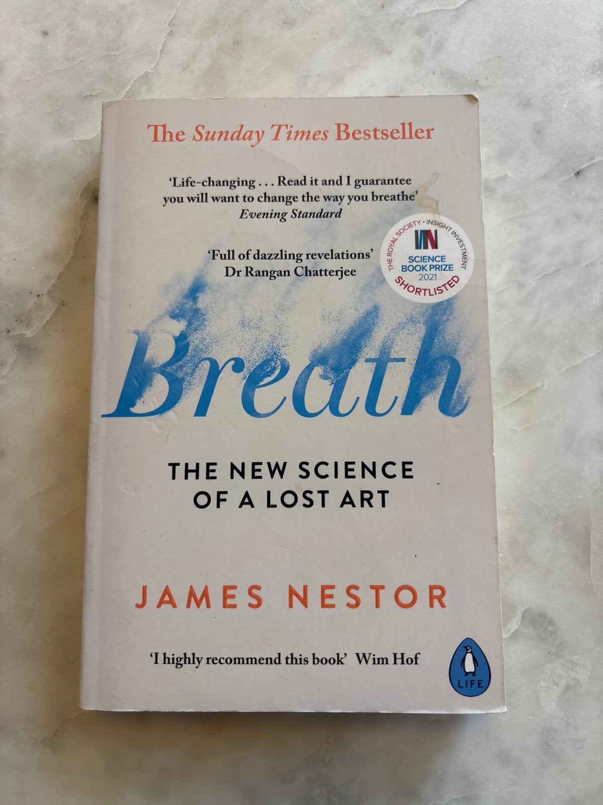 Breath: The New Science of a Lost Art - James Nestor, Ophalen of Verzenden, Zo goed als nieuw, Gezondheid en Conditie