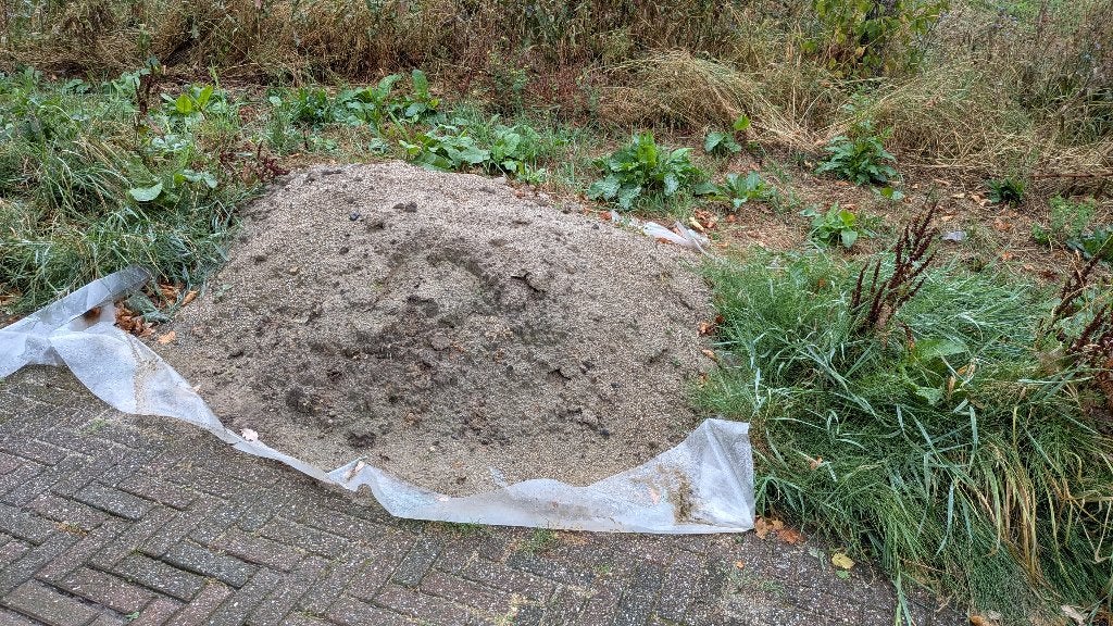 Gratis geel zand 1 kuub, Ophalen, Gebruikt, Ophoogzand