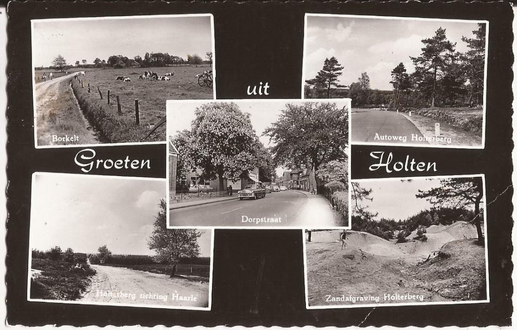 HOLTEN 50er Jaren Groeten uit HOLTEN, Ophalen of Verzenden, 1940 tot 1960, Gelopen, Overijssel