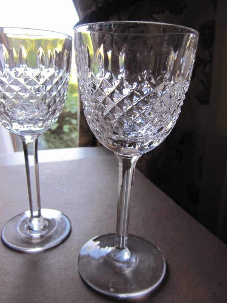 Drie mooie cristal de Bayel France wijnglazen -, Antiek en Kunst, Verzenden