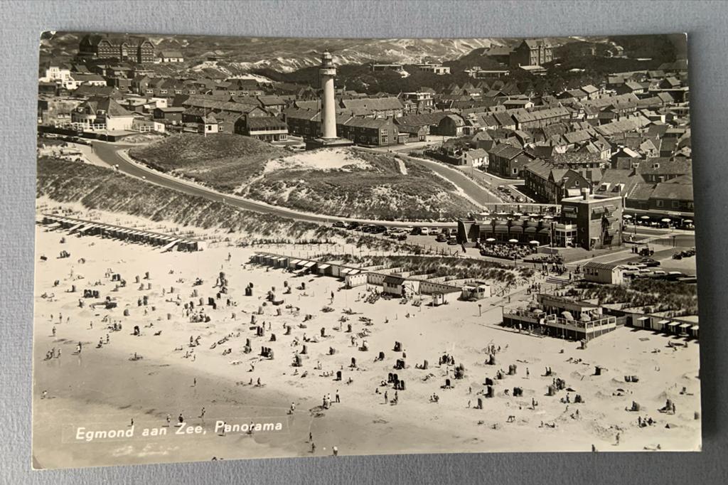 Egmond aan Zee Panorama 1962, Verzamelen, Verzenden, 1960 tot 1980, Gelopen, Noord-Holland