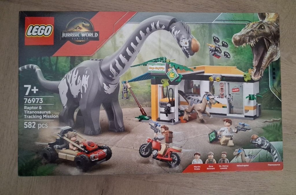 LEGO 76973 Jurassic: Raptor & Titanosaurus opsporingsmissie, Jurassic World, Lego, Nieuw, Ophalen of Verzenden