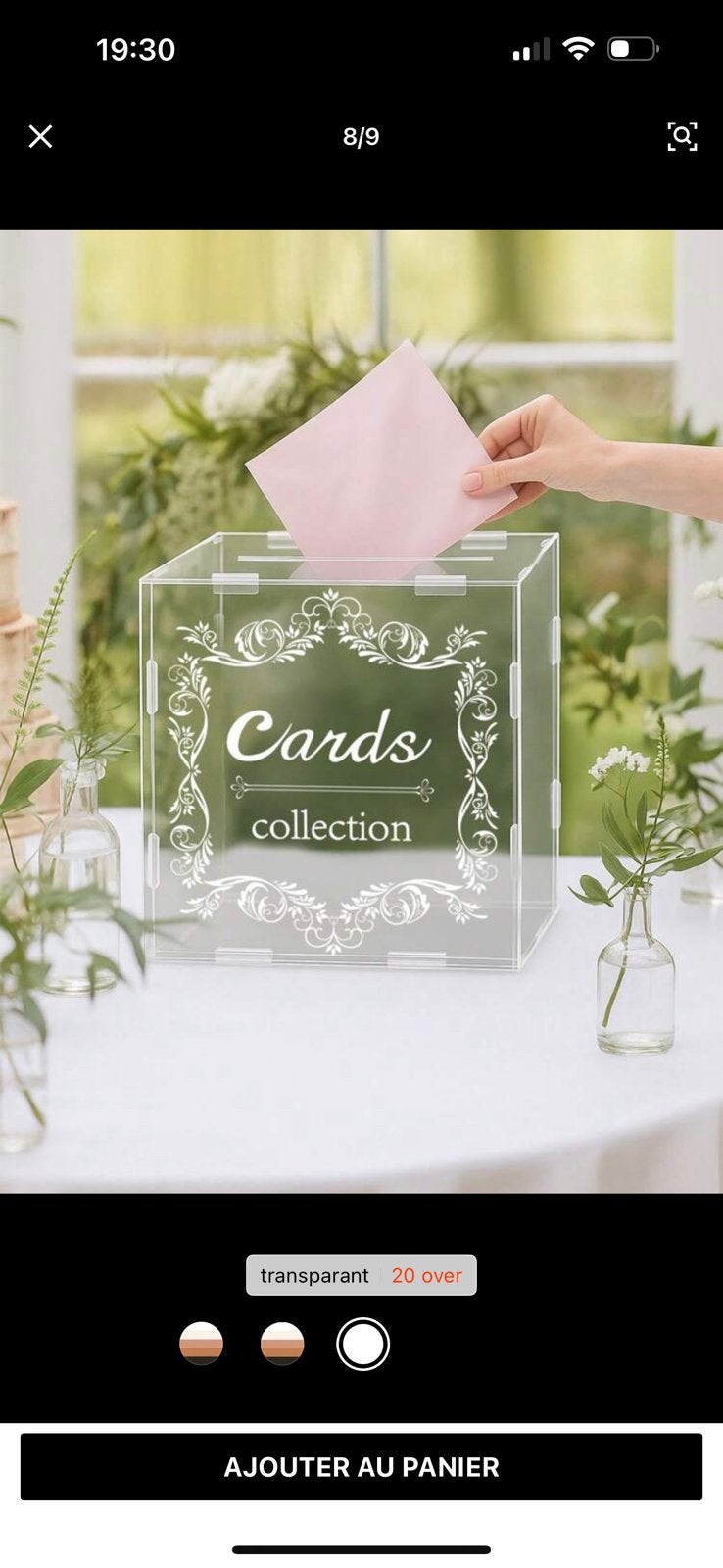 Collecte gift, Eén persoon, Cadeaubon