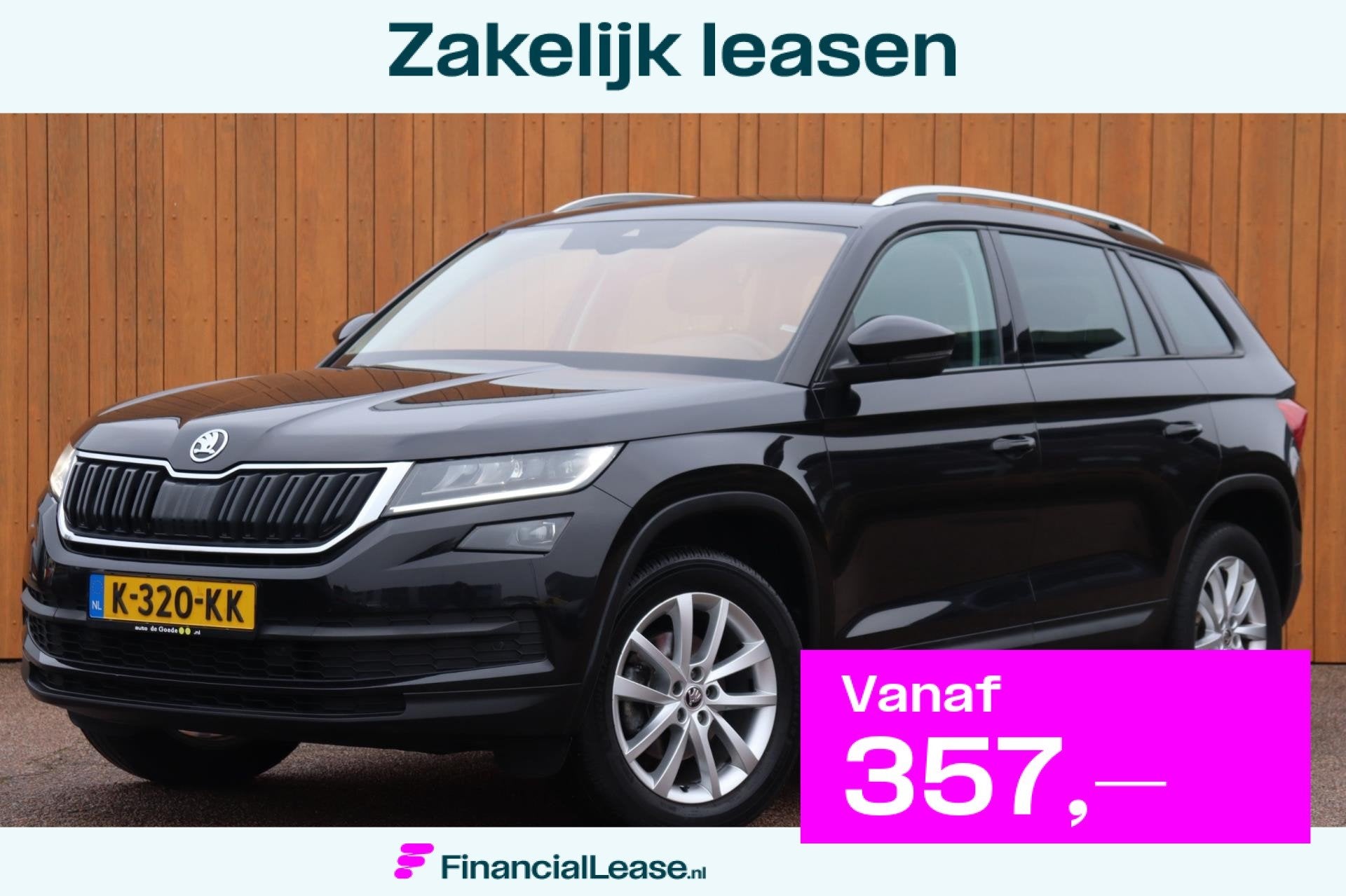 Skoda Kodiaq 1.5 TSI Bus.Ed orgNL el.klep camera stuur+stoel, 12 maanden, 4 cilinders, Zwart, Origineel Nederlands