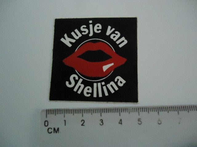 sticker oud SHELL OIL Shellina brommer mix bromfiets lips, Verzenden, Zo goed als nieuw, Bedrijf of Vereniging