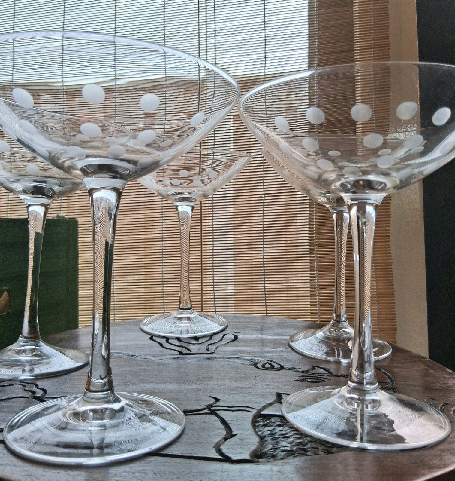 Vintage Ikea Skir Martini Coupe. Set van 5 geëtste glazen.
1, Verzamelen, Ophalen of Verzenden, Zo goed als nieuw