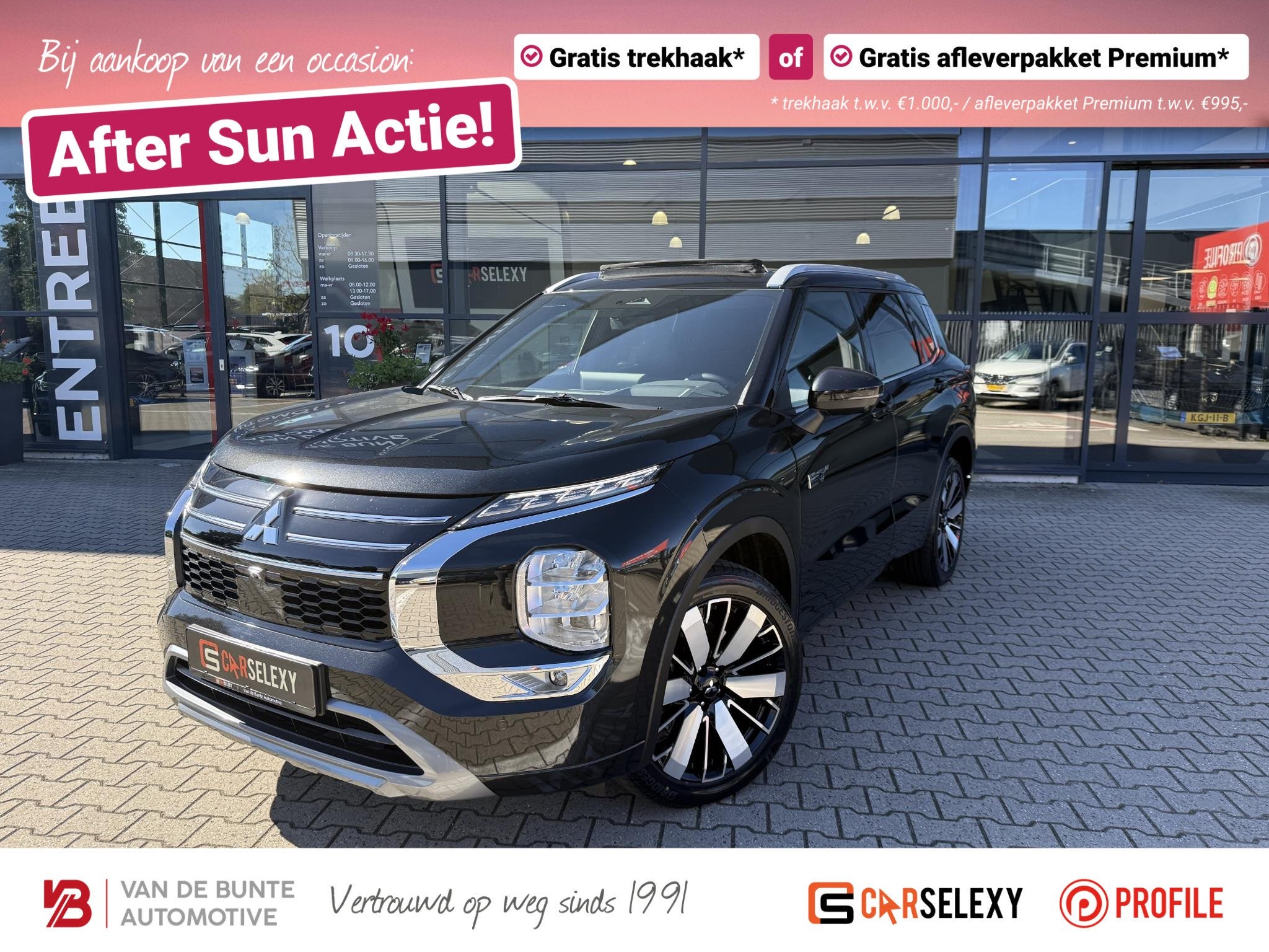 Mitsubishi Outlander 2.4 PHEV Instyle *Nieuwe Auto!*, Auto's, Automaat, Euro 6, 4 cilinders, Zwart