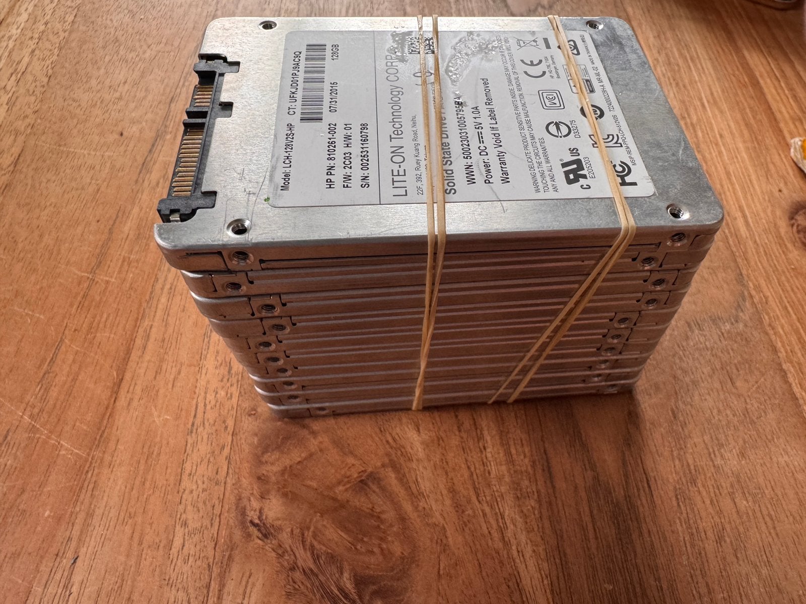 Partij 10x 128Gb Ssd sata, Intern, Ophalen of Verzenden, Zo goed als nieuw, Laptop