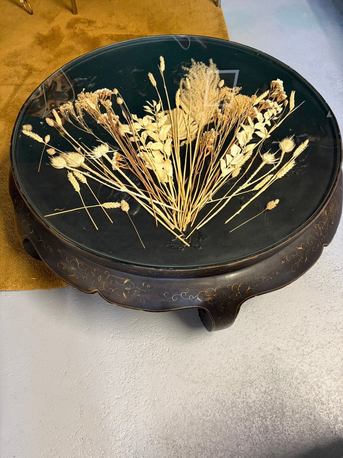Japanse salontafel, Huis en Inrichting, Ophalen, 100 tot 150 cm, Rond, 50 tot 100 cm
