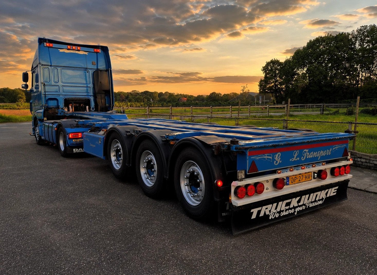 Pacton Multi Container chassis (bj 2016), Auto's, Overige brandstoffen, Bedrijf, Aanhangers en Opleggers, Te koop