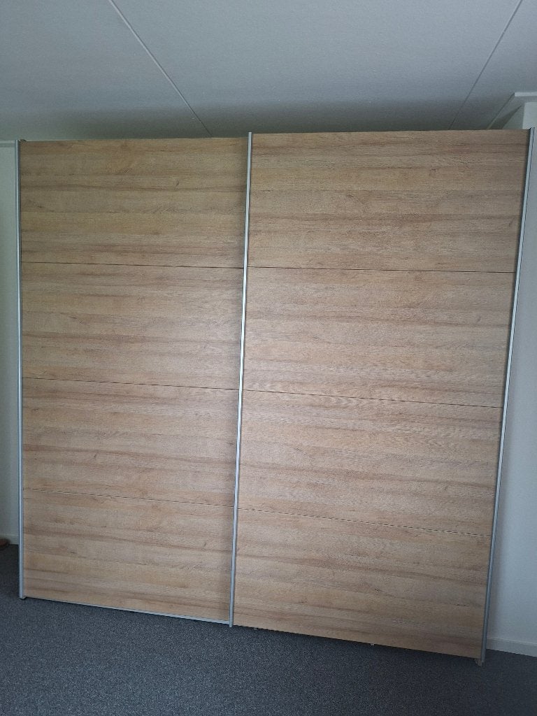 schuifdeurkast, Ophalen, Gebruikt, 200 cm of meer, Met lade(s)
