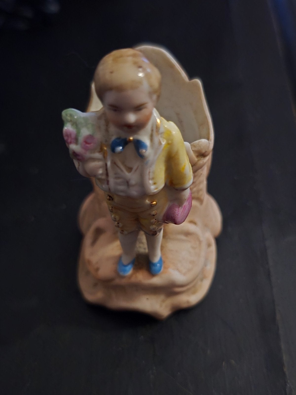 Twee schattige kleine vaasjes van biscuit, Verzamelen, Beelden en Beeldjes, Ophalen of Verzenden, Dier