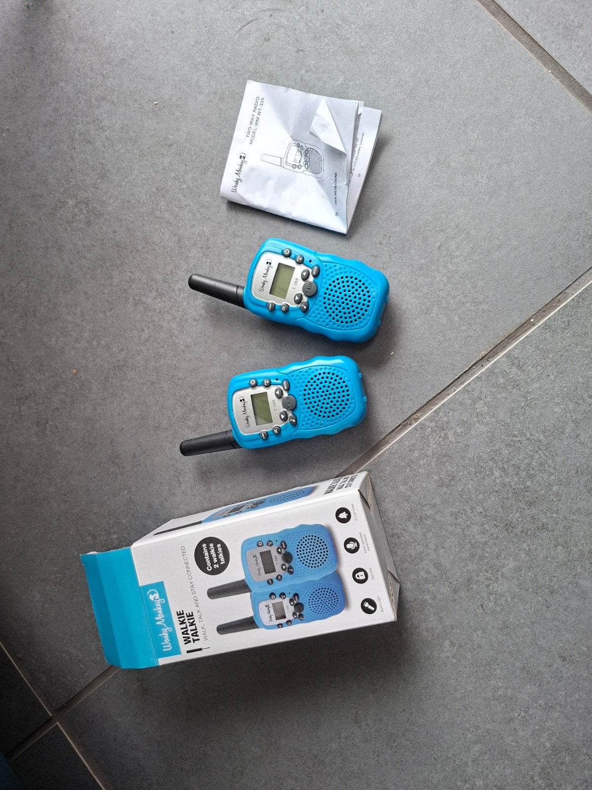 Walkie Talkie Set - Wooky Monkey, Ophalen, Gebruikt, Minder dan 2 km, Portofoon of Walkie-talkie