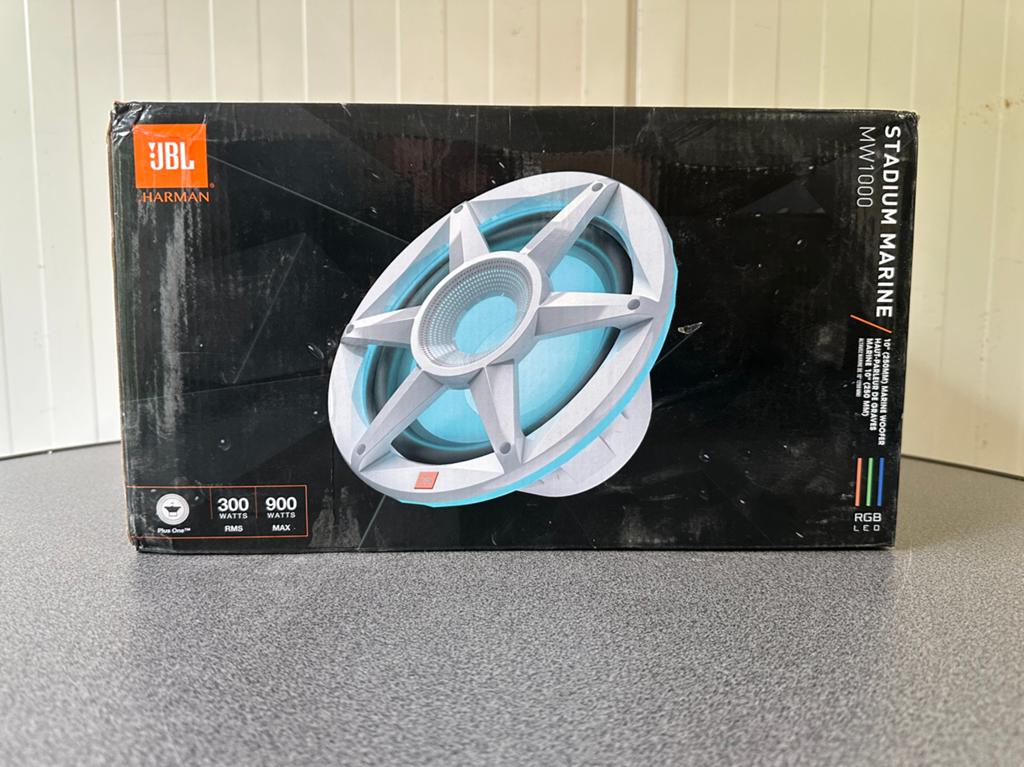 JBL Stadium Marine MW1000-10" 250mm marine woofer met licht, Auto diversen, Autospeakers, Ophalen of Verzenden, Zo goed als nieuw
