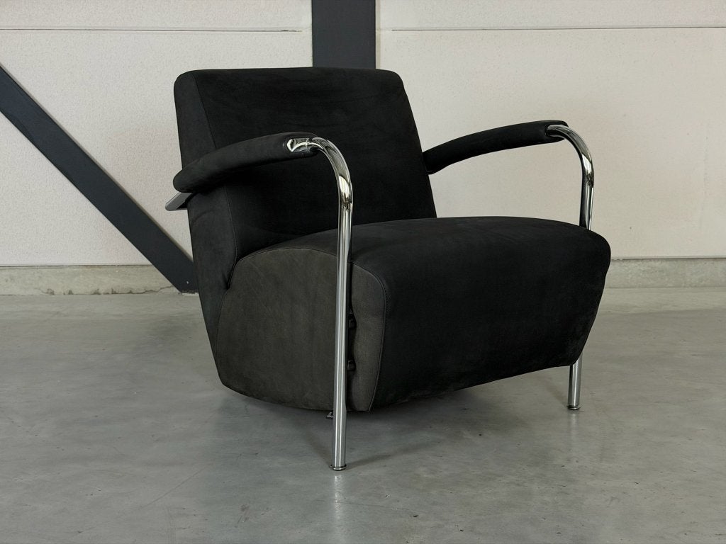 Leolux Scylla fauteuil - zwart Danza leder