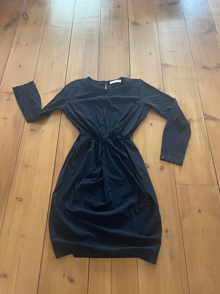 Leuke blauwe travelstofjurk Studio Anneloes, S/M, Blauw, Ophalen of Verzenden, Zo goed als nieuw, Knielengte
