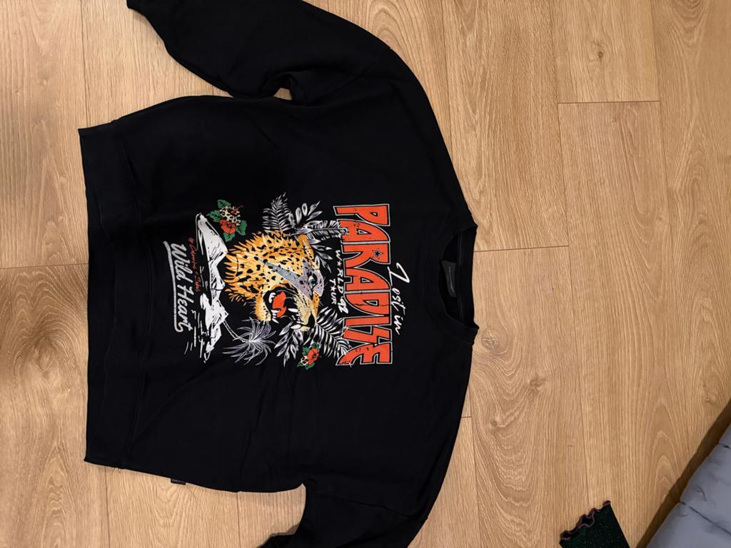 Colourful Rebel sweater met luipaardprint - Maat S, Ophalen, Zo goed als nieuw, Maat 36 (S), Zwart