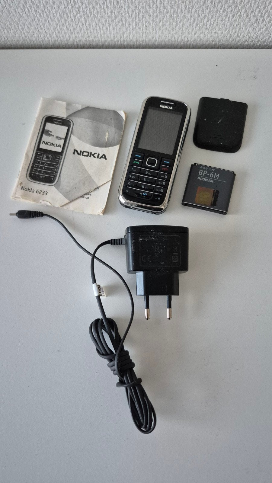 Nokia 6233 mobiele telefoon, Ophalen of Verzenden, Gebruikt, Geen camera, Zwart