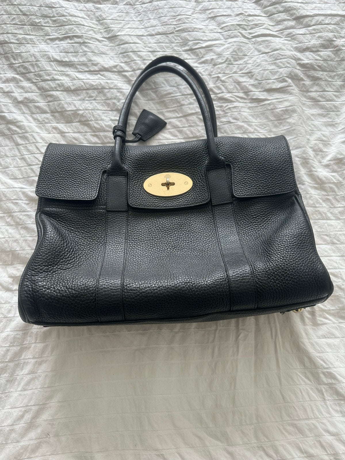 Mulberry Bayswater Handtas Zwart Leer, Sieraden, Tassen en Uiterlijk, Tassen | Damestassen, Gebruikt, Handtas, Zwart, Ophalen