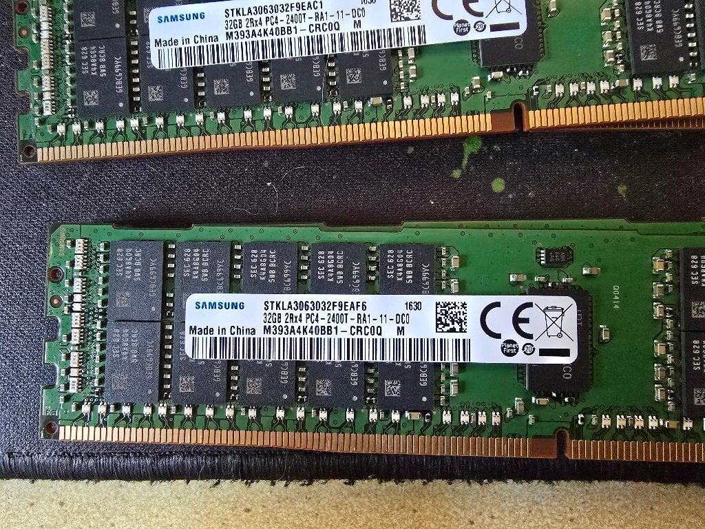 12x Samsung 32GB ECC RAM Modules, Gebruikt, 32 GB, Server, DDR4