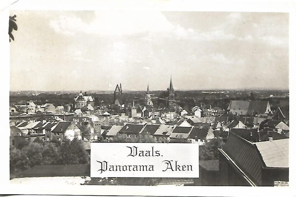 Vaals- -Panorama Aken., Verzenden, 1940 tot 1960, Gelopen, Limburg