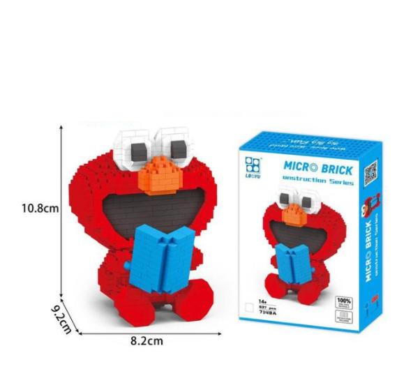 Nano blocks,  Elmo, 637 steentjes, sinterklaas, cadeau